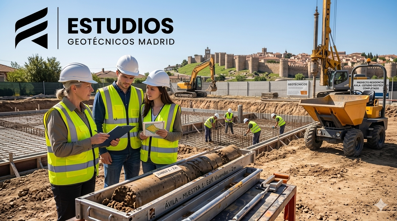 Estudios Geotécnicos Los estudios geotécnicos en Ávila ganan protagonismo en edificios de viviendas para mejorar seguridad, cimentación y control técnico.