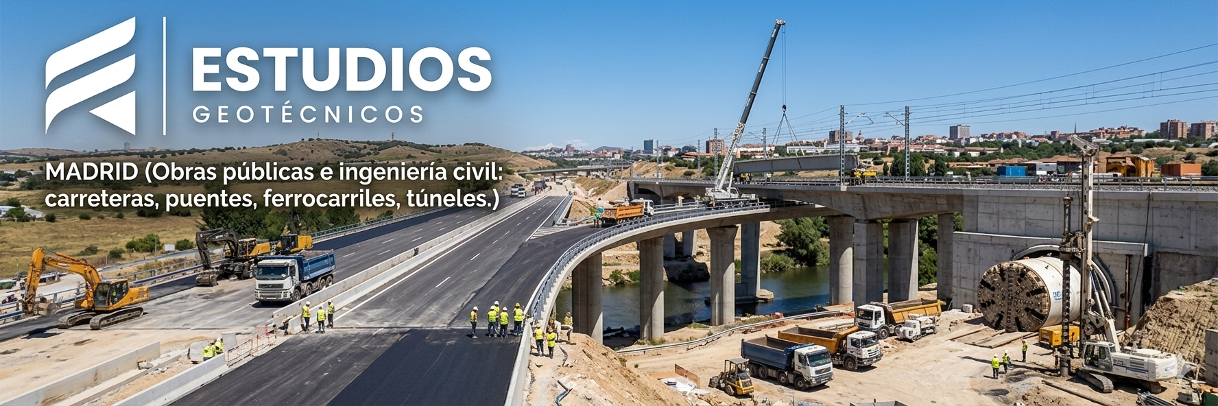 Foto sobre Obras públicas e ingeniería civil: carreteras, puentes, ferrocarriles, túneles.
